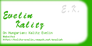 evelin kalitz business card